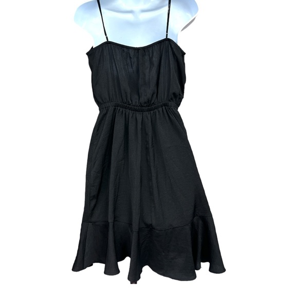 Sz M Express Black Spaghetti Strap Dress - Picture 5 of 7